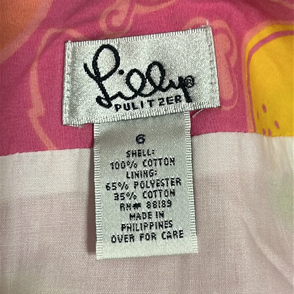 LILLY PULITZER Vibrant Pink Fruit Print Skirt
